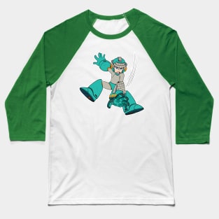 MEGAMAN BLOCK DROPPER Baseball T-Shirt